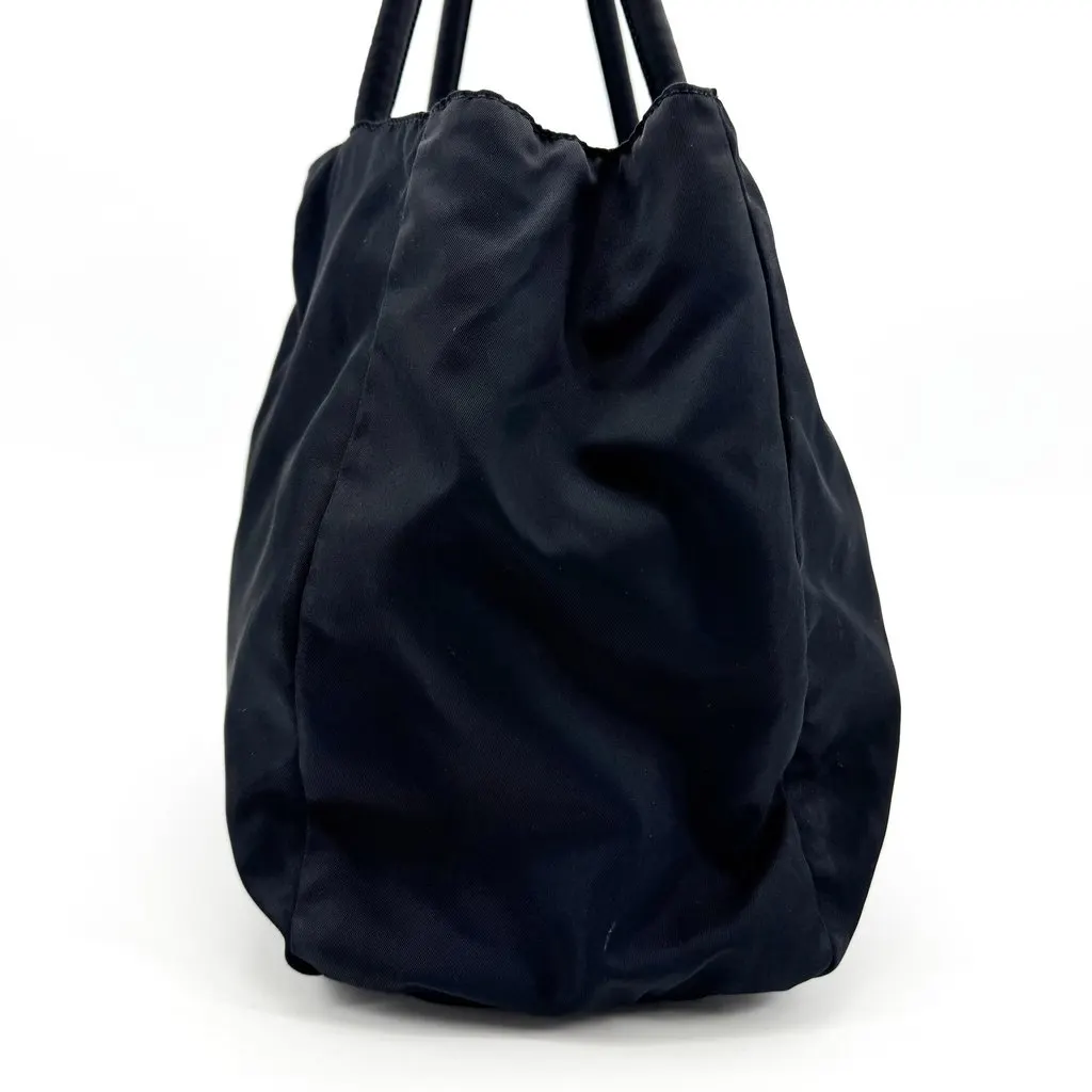 Prada Tessuto Nylon Shoulder Bag Black Black Polyamide Fair - Model View