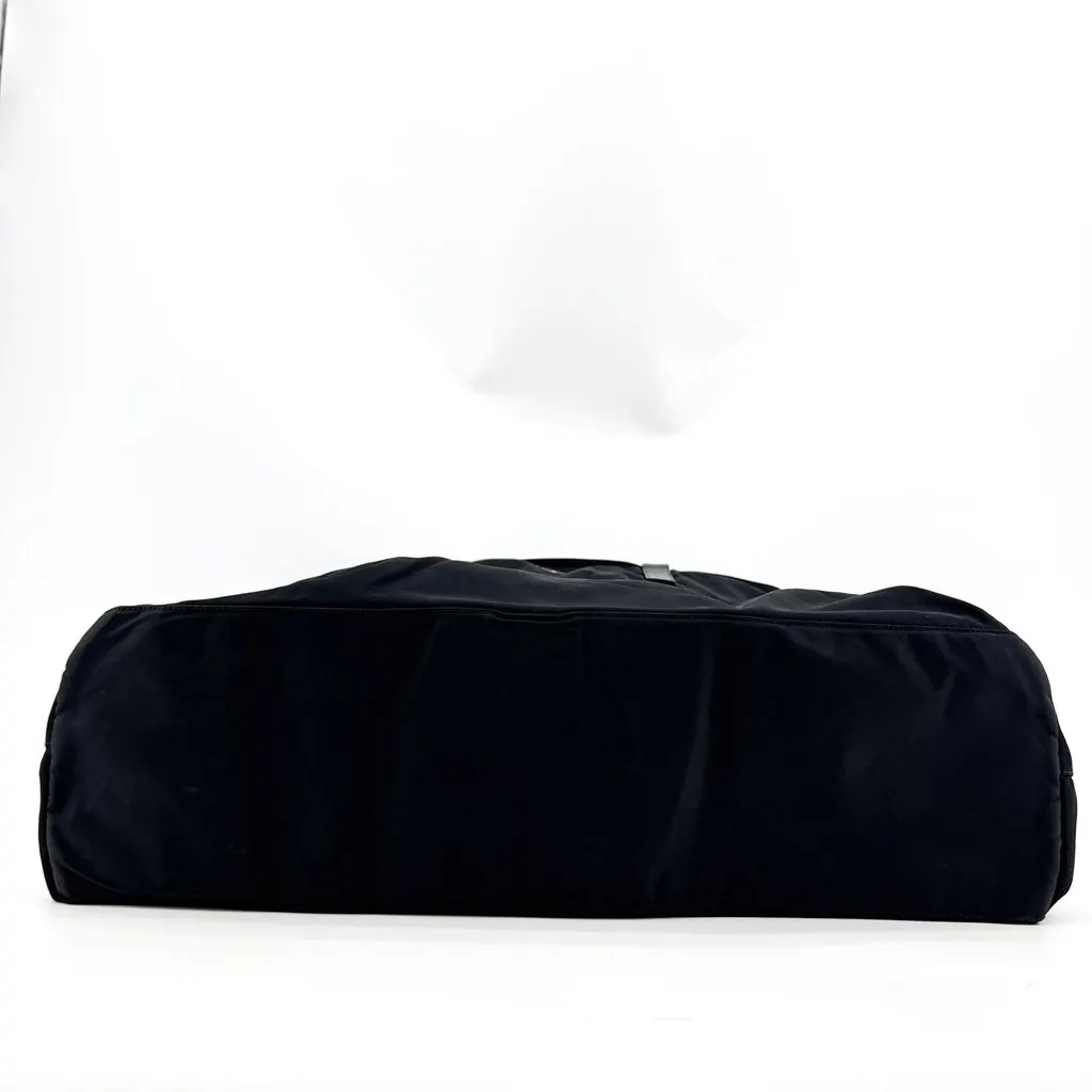 Prada Re-Nylon Leather Handle Tote Bag Black Black Polyamide Good - Box View