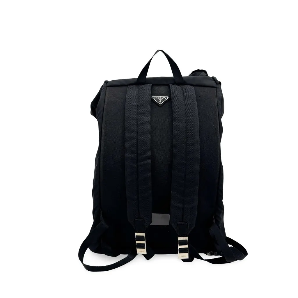 Prada Re-Nylon Backpack Black Black Polyamide Good - Front View