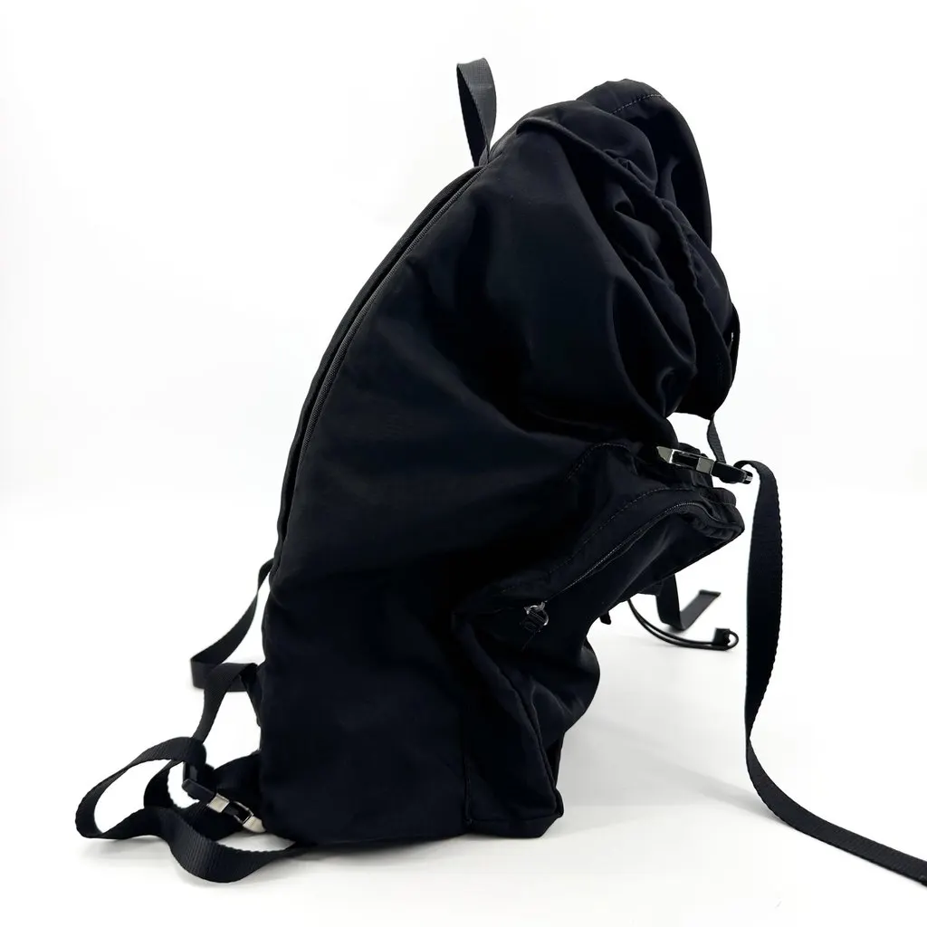 Prada Re-Nylon Backpack Black Black Polyamide Good - Inside View