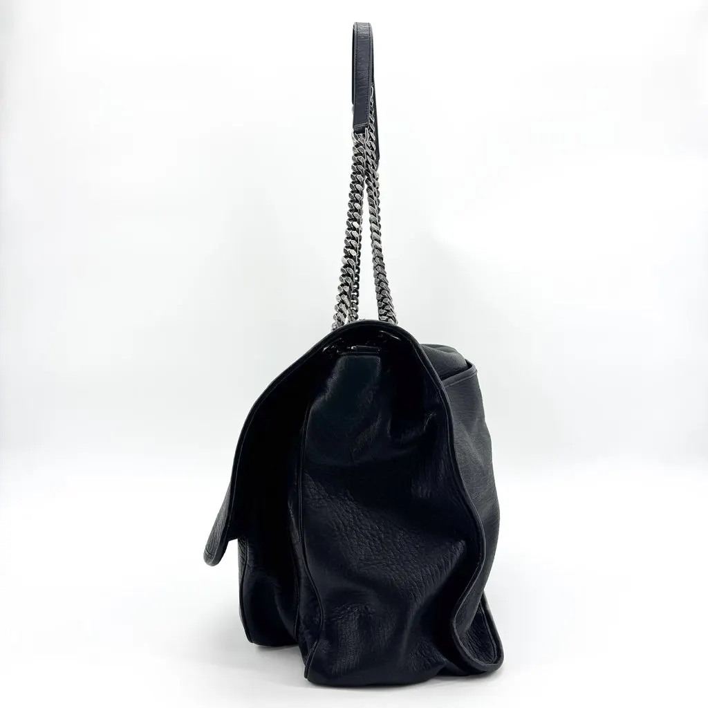 Saint Laurent Medium Niki Shoulder Bag Black Black Leather Good - Inside View