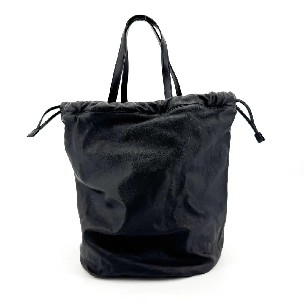 Saint Laurent Teddy Shopping Bag Black Black Canvas Very good - Inside View