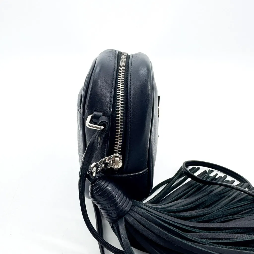 Saint Laurent Baby Lou Belt Bag Leather Silver Black Black Leather Good - Box View