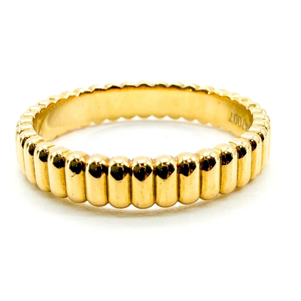 Boucheron Cattle Grogren Small Ring Gold Diamond Good - Inside View