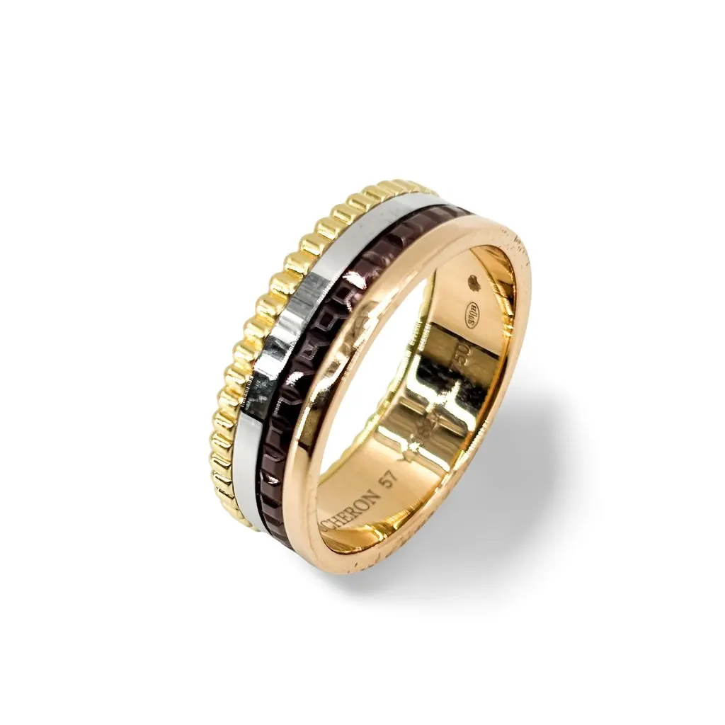 Boucheron Quatre Classique Small Ring Brown Very good - Front View