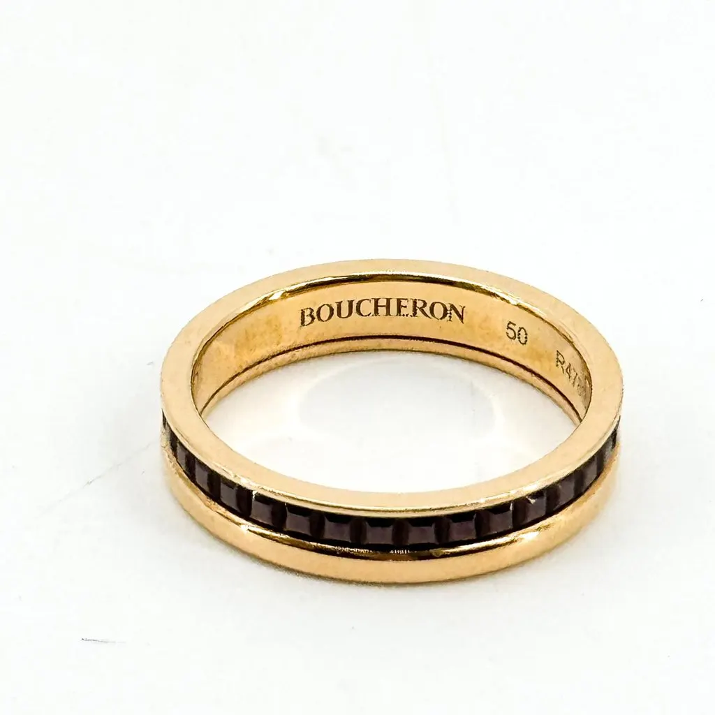 Boucheron Quatre Black Edition Wedding Band Black Good - Box View