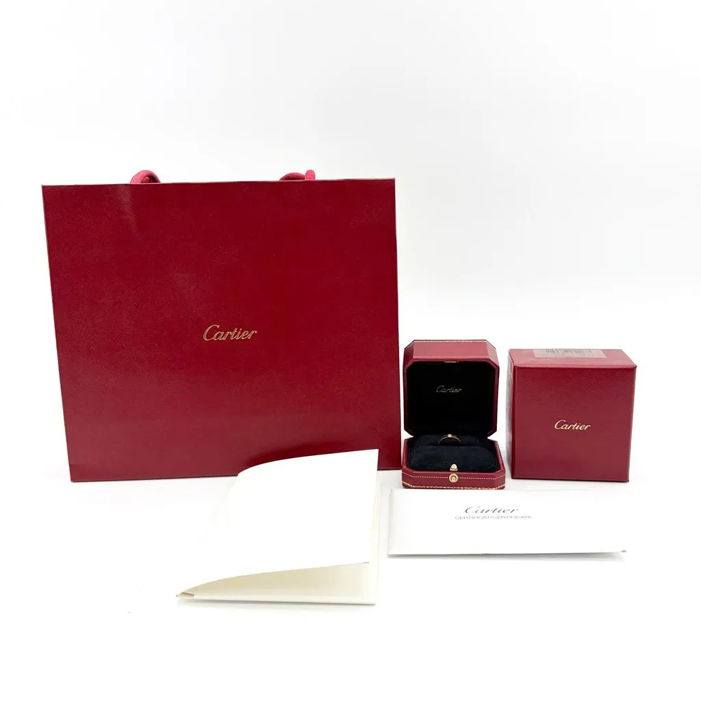 Cartier C de Cartier Wedding Band 18K Yellow Gold 1 Diamond Gold Diamond Very good - Back View