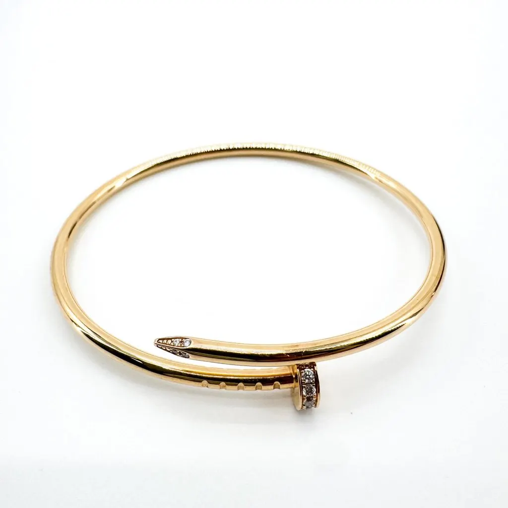 Cartier Juste un Clou Bracelet Small Model Yellow Gold Diamonds Gold Very good - Inside View