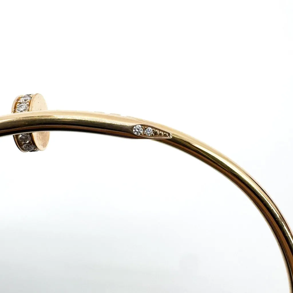 Cartier Juste un Clou Bracelet Small Model Yellow Gold Diamonds Gold Very good - Box View