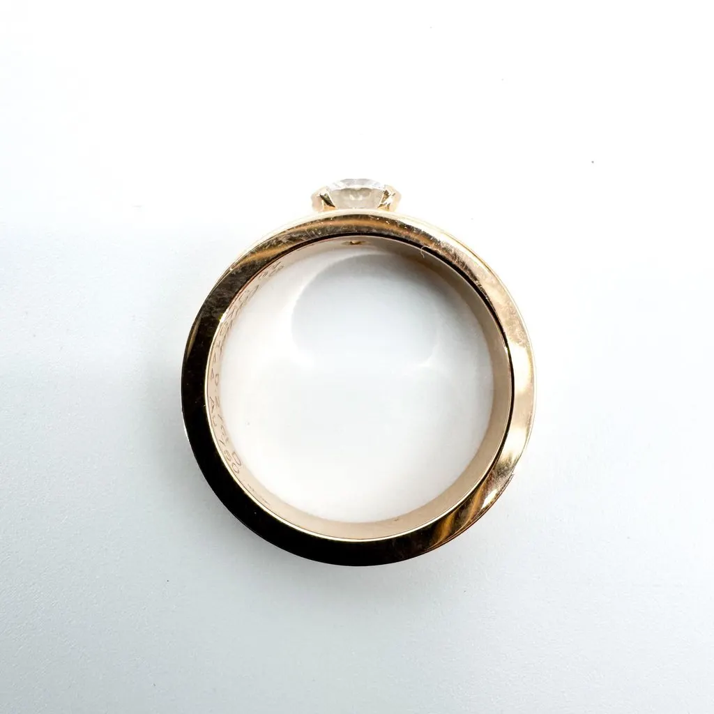 Cartier Love Solitaire Ring 18K Pink Gold Diamond White Very good - Box View