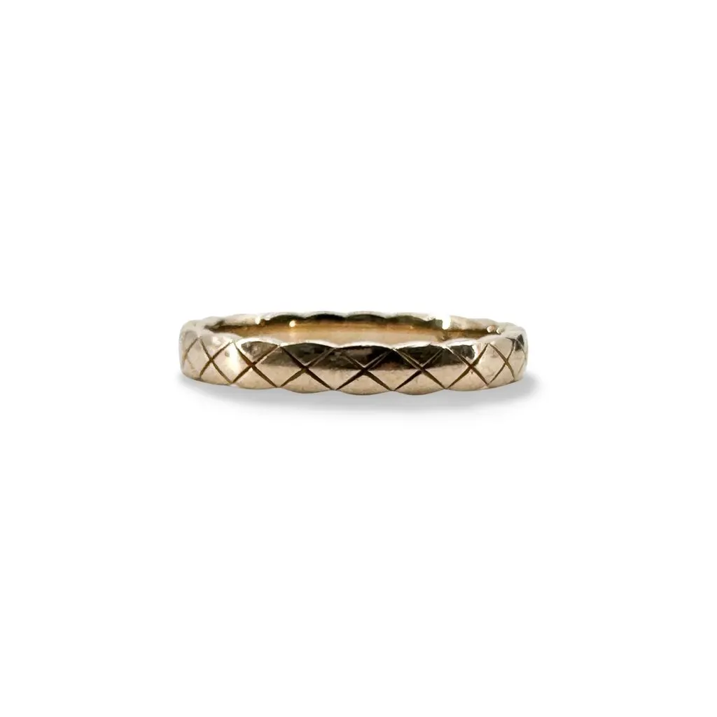 Chanel Coco Crush Ring Mini Version Beige Gold Gold Very good - Front View
