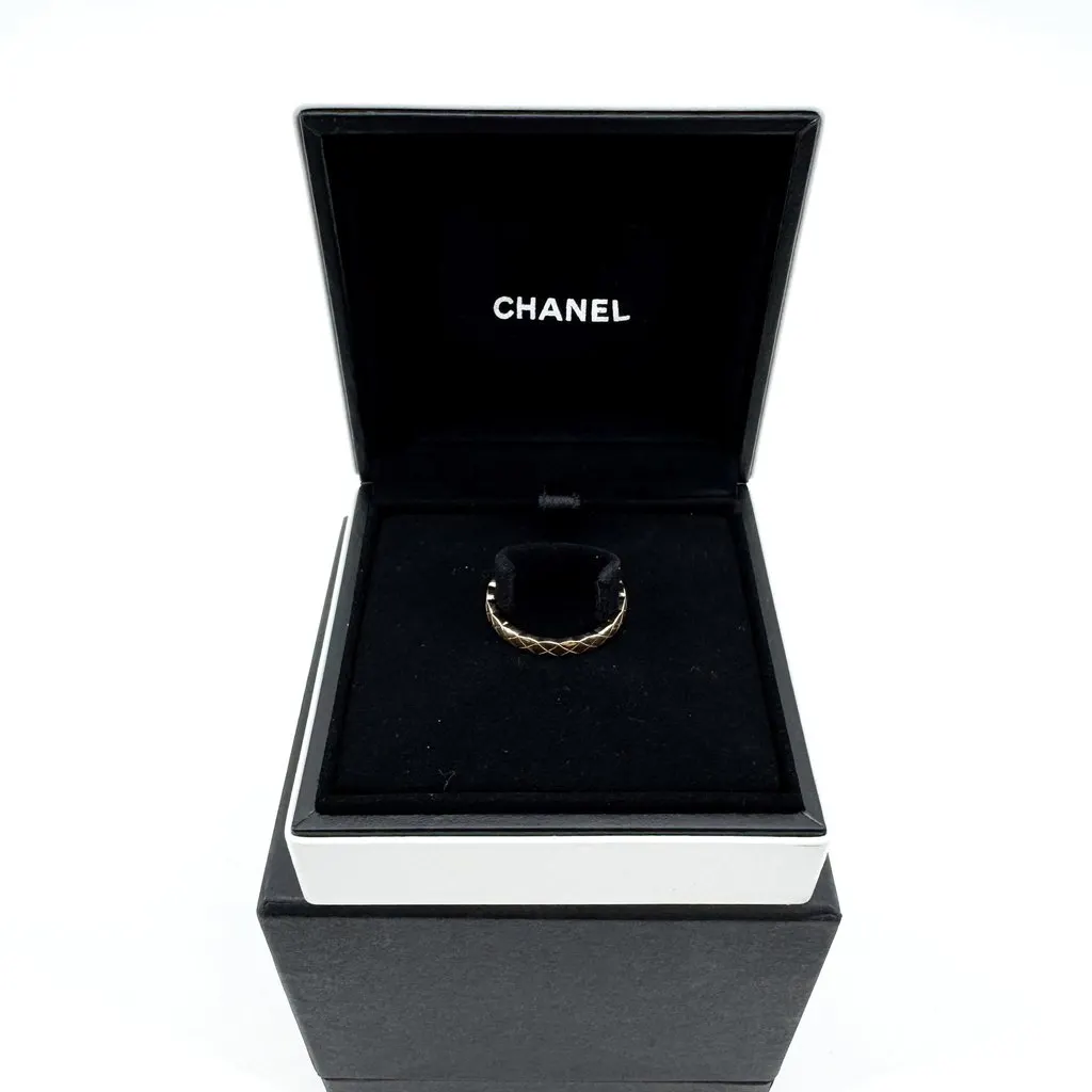 Chanel Coco Crush Ring Mini Version Beige Gold Gold Very good - Inside View