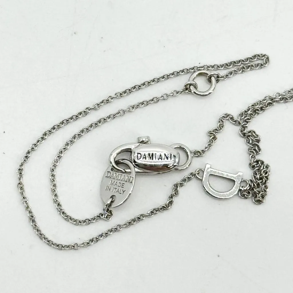 Damiani Belle Epoque White Gold Diamond Cross Necklace S Silver Very good - Inside View