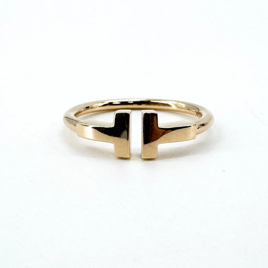Tiffany & Co . Tiffany T Wire Ring in 18k Rose Gold MultiColor Very good - Inside View