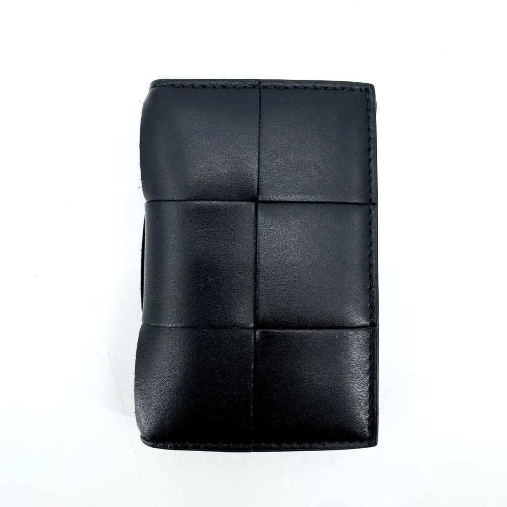 Bottega Veneta Cassette Flap Card Case Black Black Leather Very good - Inside View