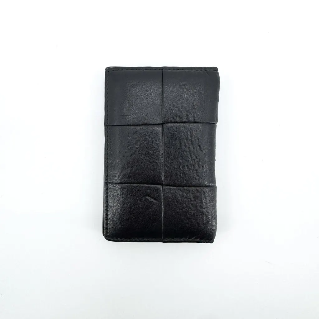 Bottega Veneta Maxi Intrecciato Bi-Fold Card Case Black Black Leather Very good - Inside View