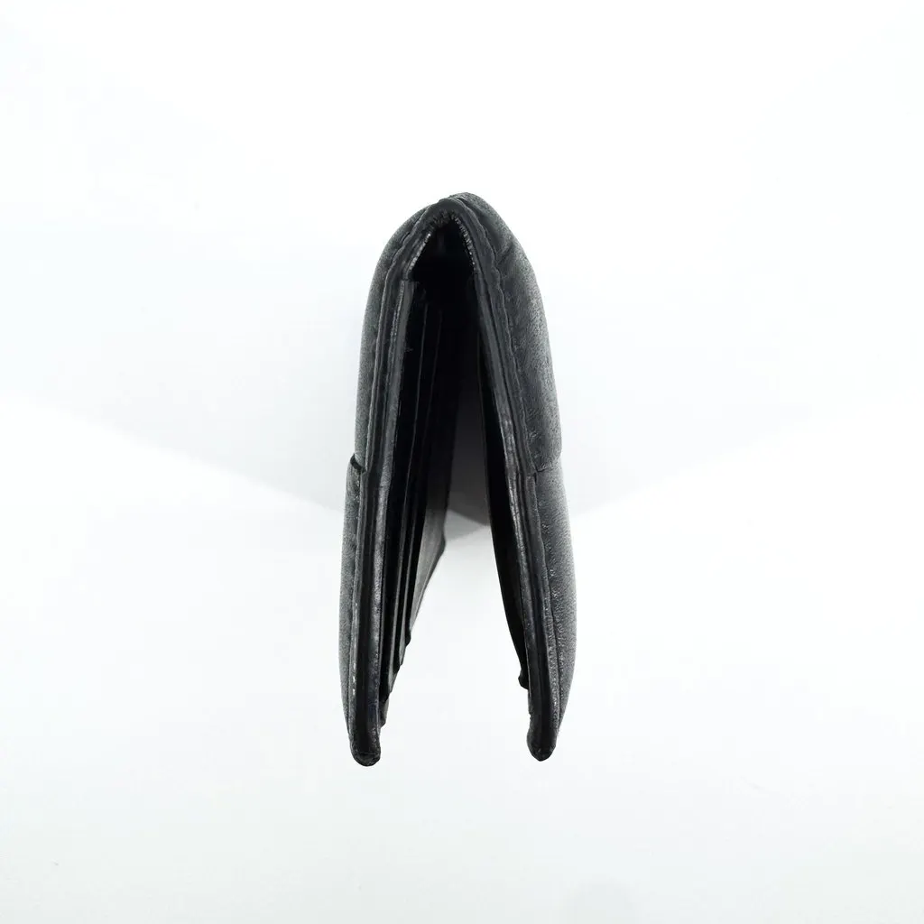 Bottega Veneta Maxi Intrecciato Bi-Fold Card Case Black Black Leather Very good - Box View