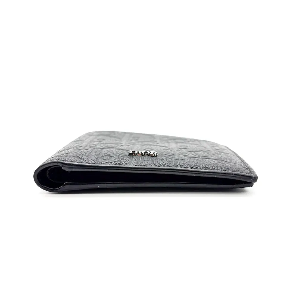 Dior Oblique Galaxy Bifold Wallet Black Black Leather Very good - Box View