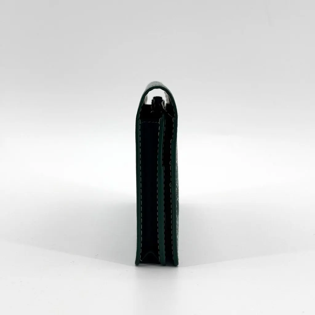 Goyard Richelieu Long Wallet Green Green Canvas Very good - Model View