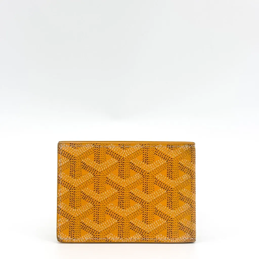 Goyard Insert Victoire Card Holder Yellow Yellow Canvas Good - Inside View