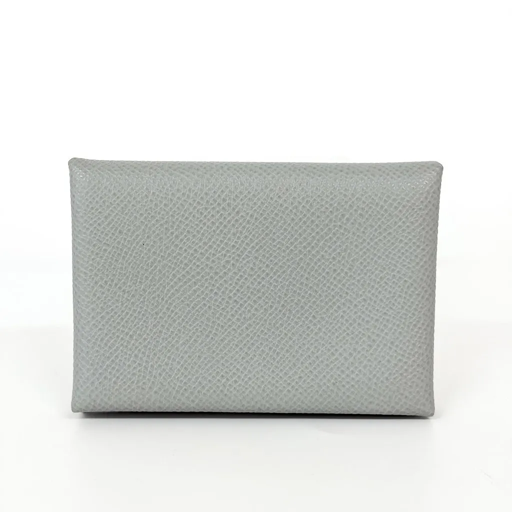 Hermès Calvi Cardholder Appsong Greece Muet MultiColor Leather Good - Back View