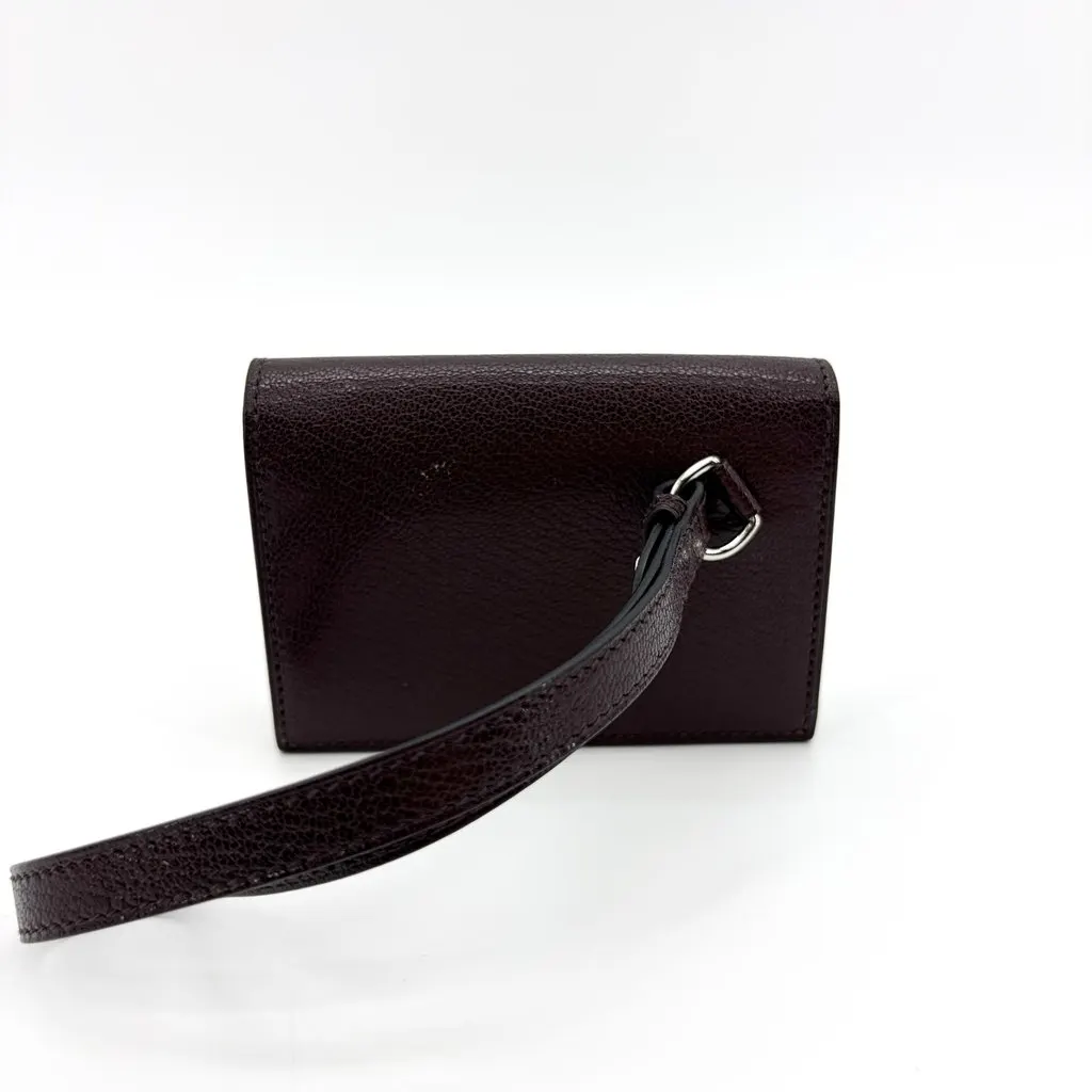 Hermès Kelly Pocket Slim Wallet Goatskin Electrum Hardware Rouge Selie Brown Leather Very good - Inside View