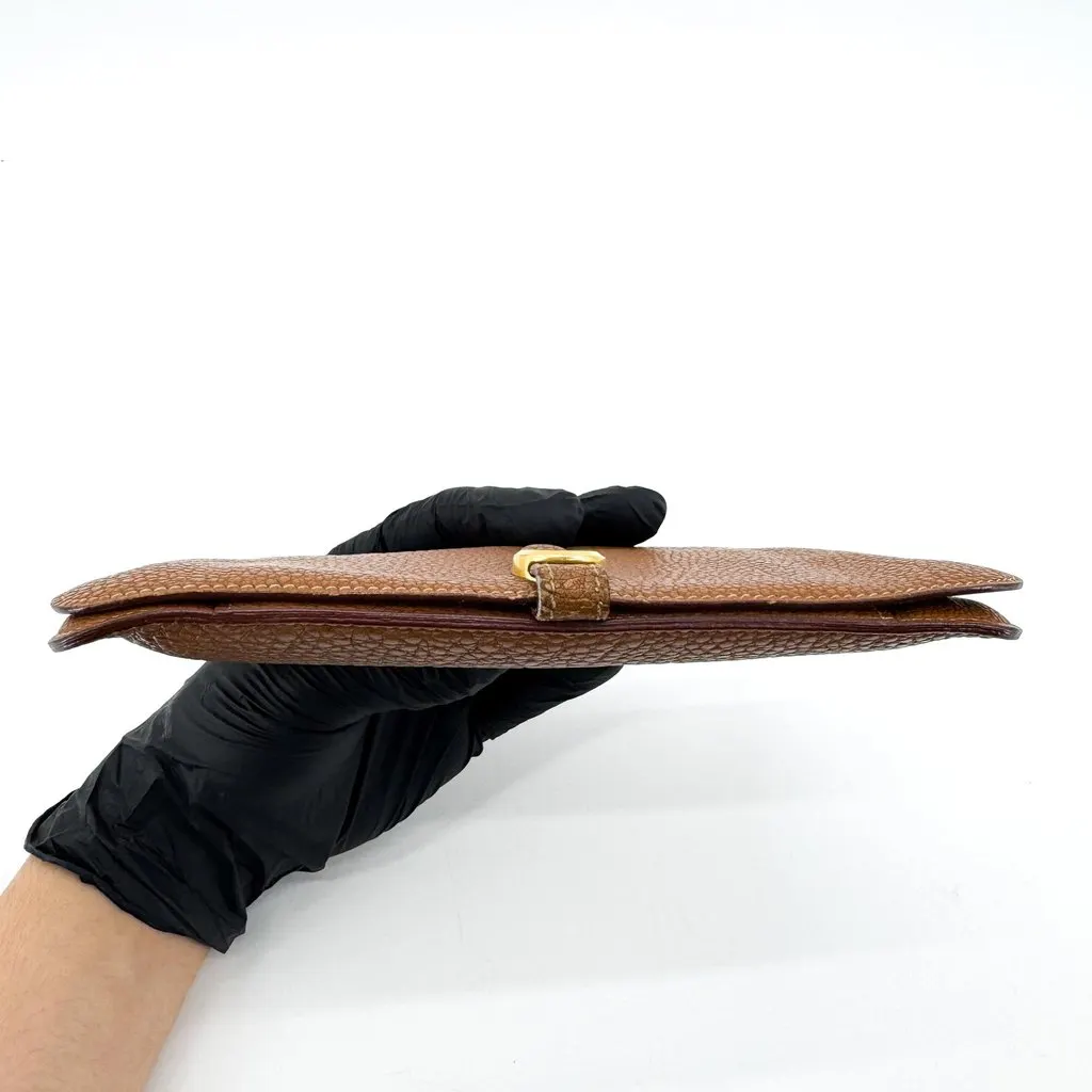 Hermès Dogon Duo Wallet Togo Gold GHW Brown Leather Good - Box View