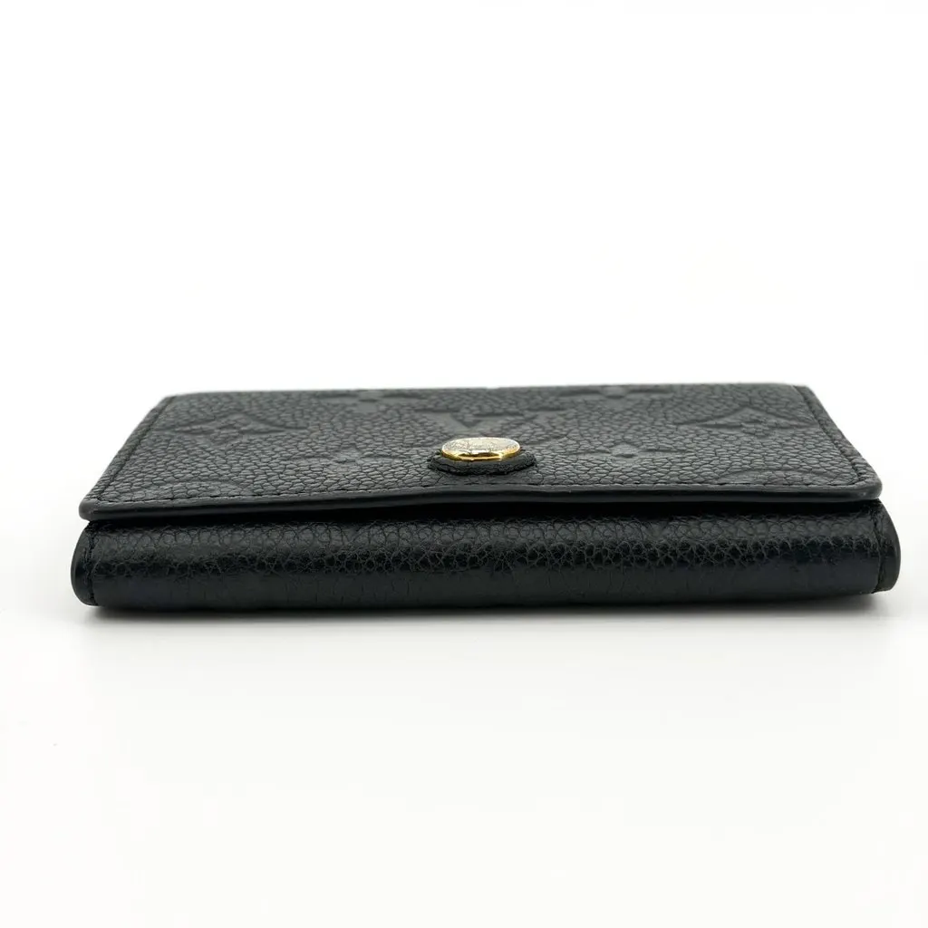 Louis Vuitton Mahina Anae Coin Purse Black Black Leather Good - Box View