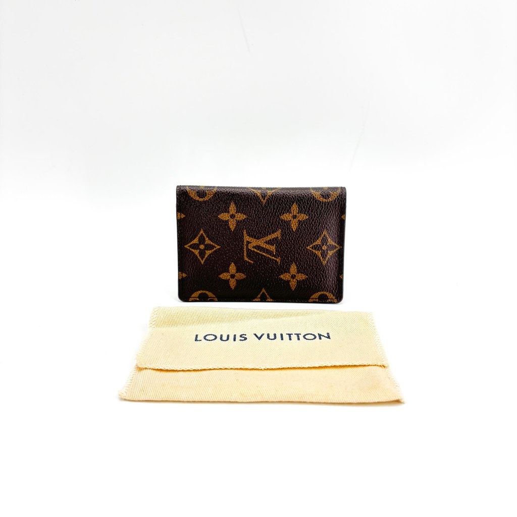 Louis Vuitton Monogram Enveloppe Carte de Visite Brown Canva