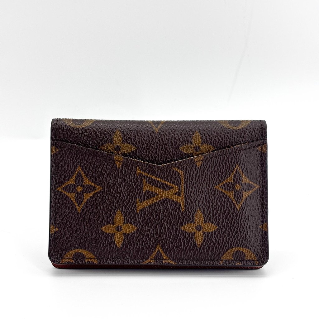 Louis Vuitton Monogram Enveloppe Carte de Visite Brown Canva