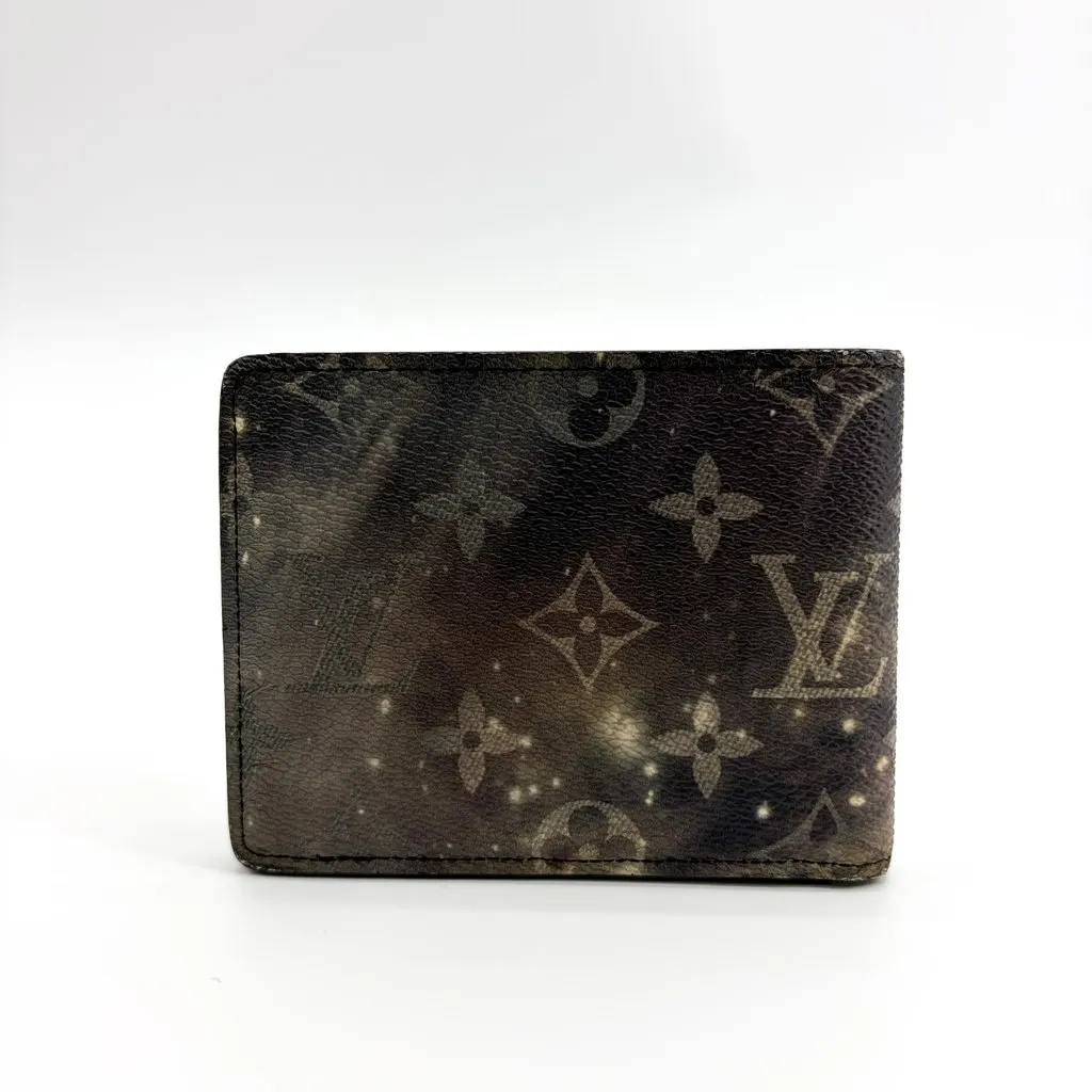 Louis Vuitton Monogram Galaxy Multiple Wallet Black Canvas Good - Inside View