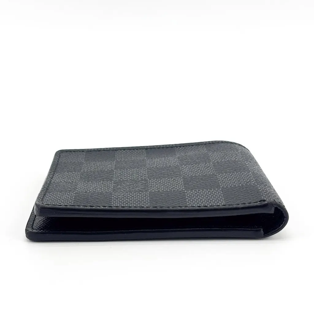 Louis Vuitton Multiple Wallet Damier Graphite Black Canvas Good - Box View