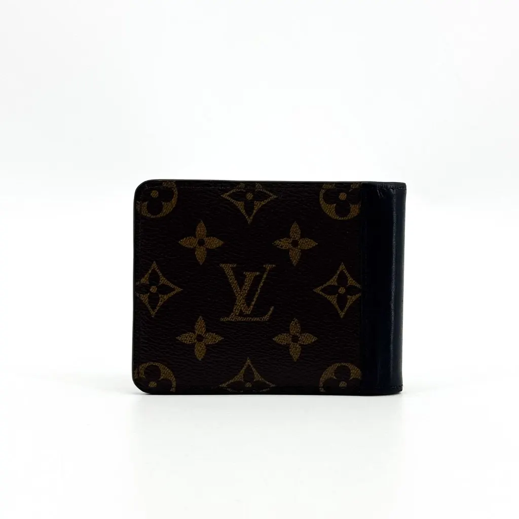 Louis Vuitton Monogram Macassar Multiple Wallet Brown Black Black Canvas Good - Inside View
