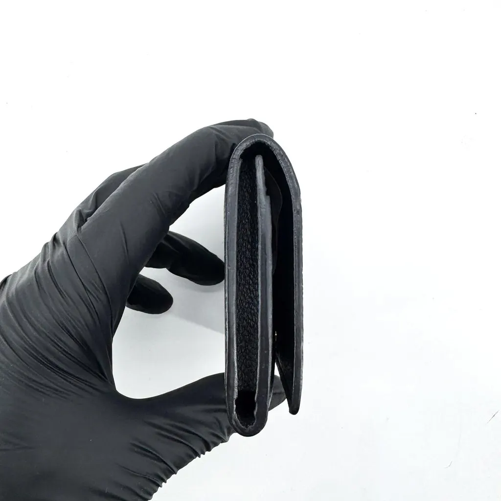 Louis Vuitton Monogram Empreinte Zoe Wallet Black Black Leather Very good - Back View