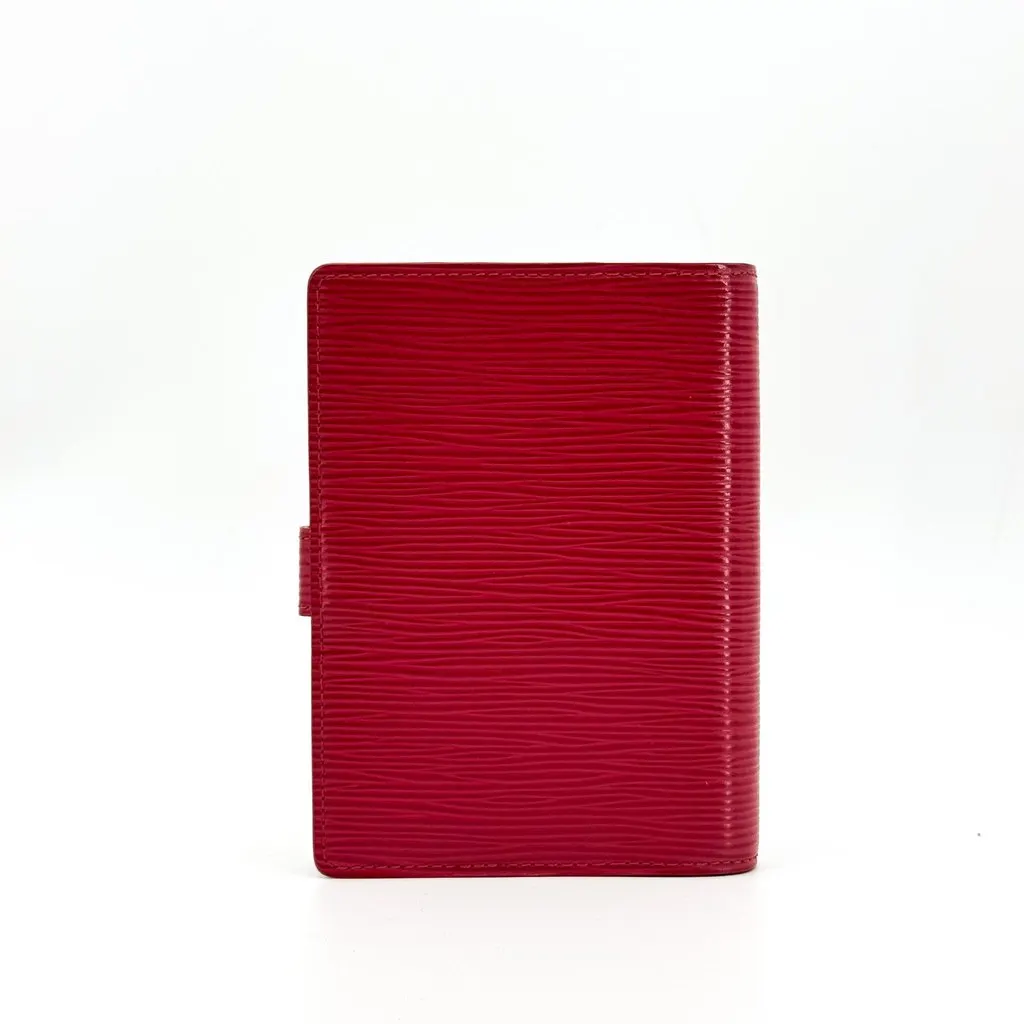 Louis Vuitton Epi Agenda PM Red Red Leather Good - Back View