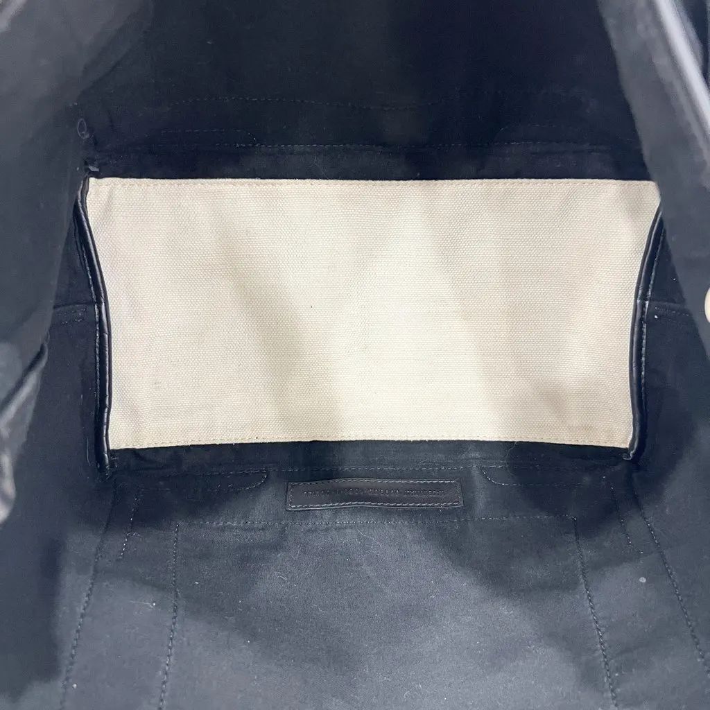 Balenciaga Cabas tote bag White Canvas Good - Model View
