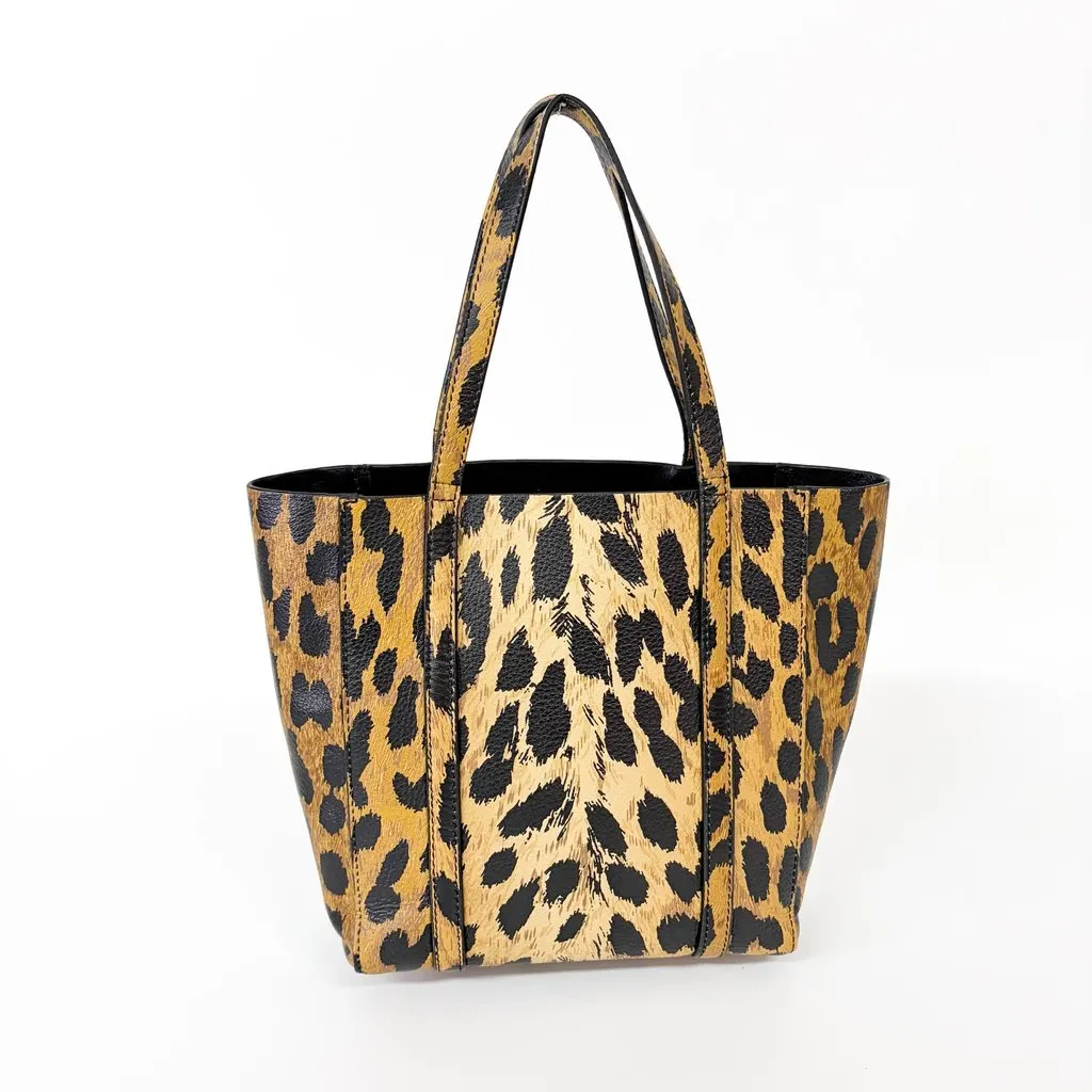 Balenciaga XS Everyday Leopard Tote Bag MultiColor Leather Very good - Back View