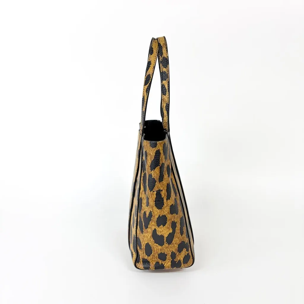 Balenciaga XS Everyday Leopard Tote Bag MultiColor Leather Very good - Model View