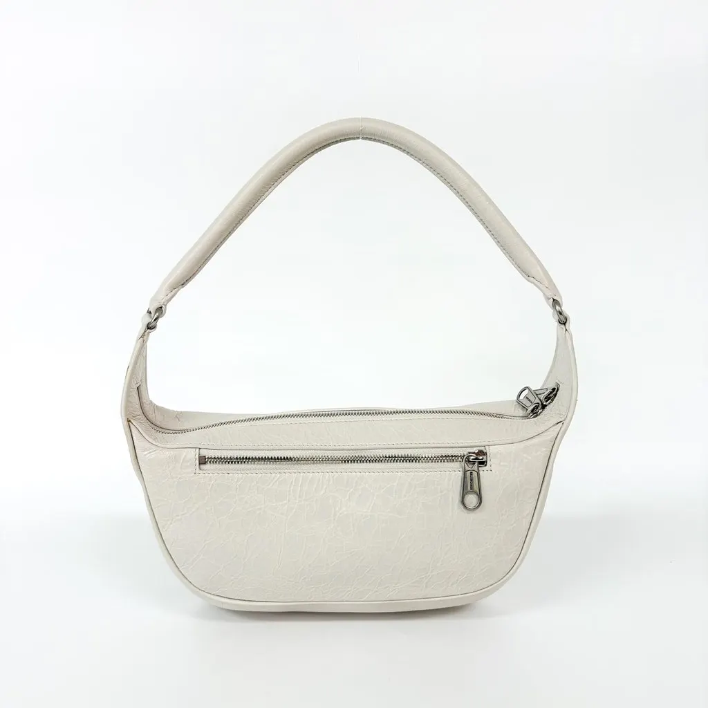Balenciaga Ami Shoulder Bag Small Arena Lambskin White MultiColor Leather Good - Inside View