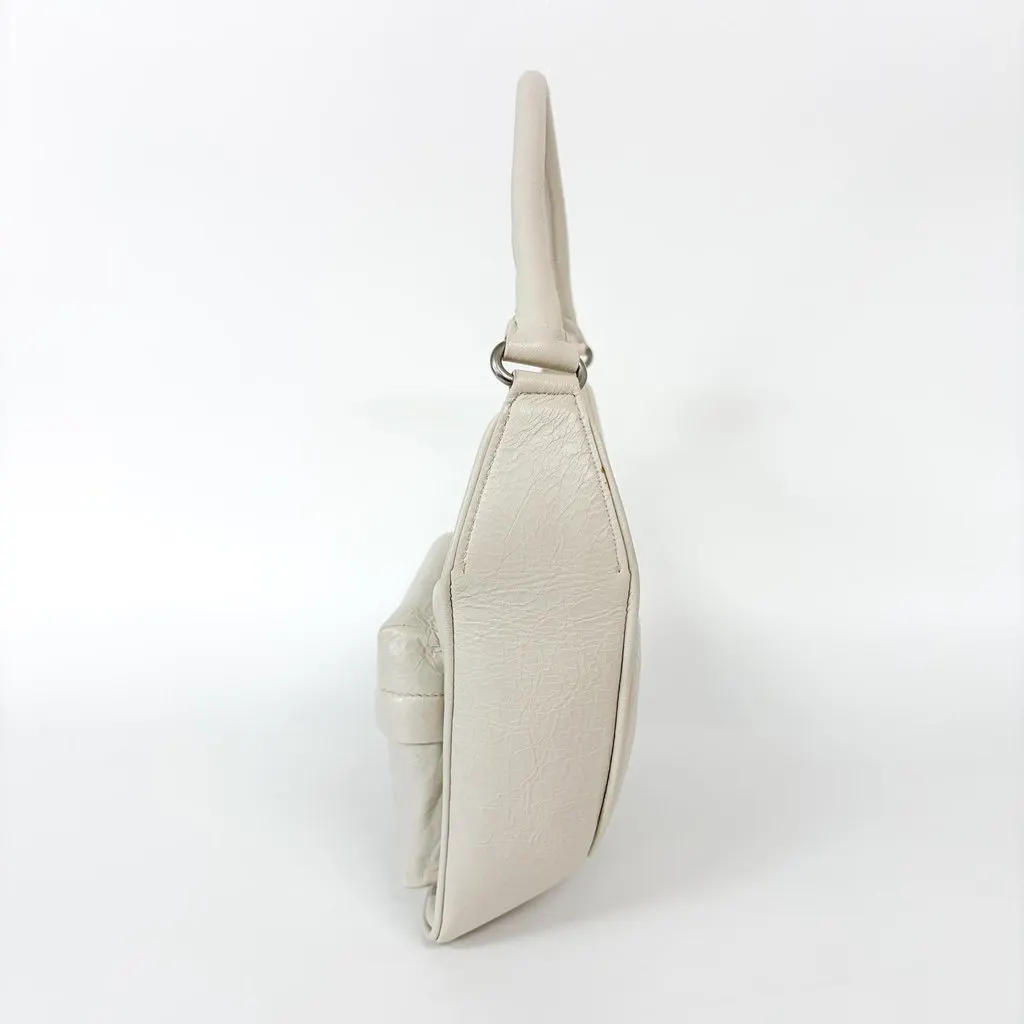 Balenciaga Ami Shoulder Bag Small Arena Lambskin White MultiColor Leather Good - Box View