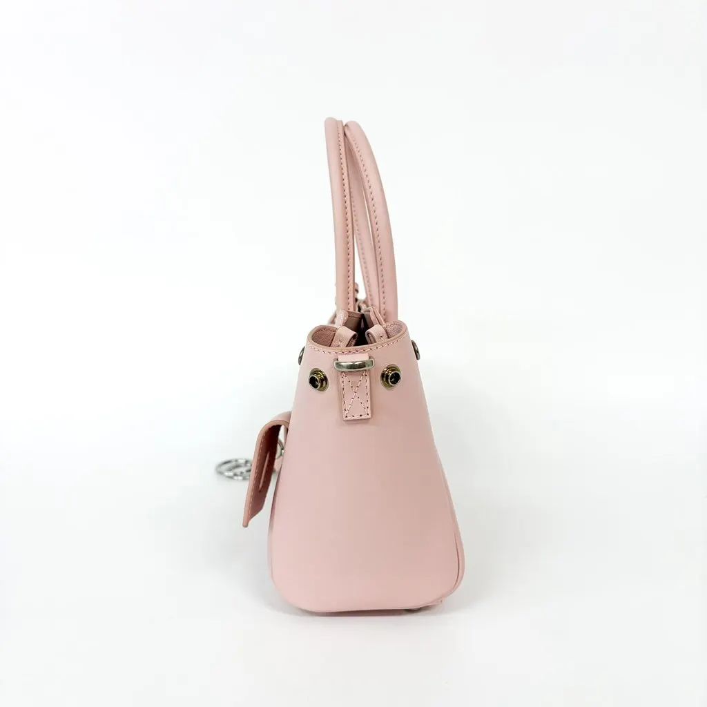 Balenciaga Papier A4 Side Zip Pocket Tote Bag Pink MultiColor Leather Very good - Model View