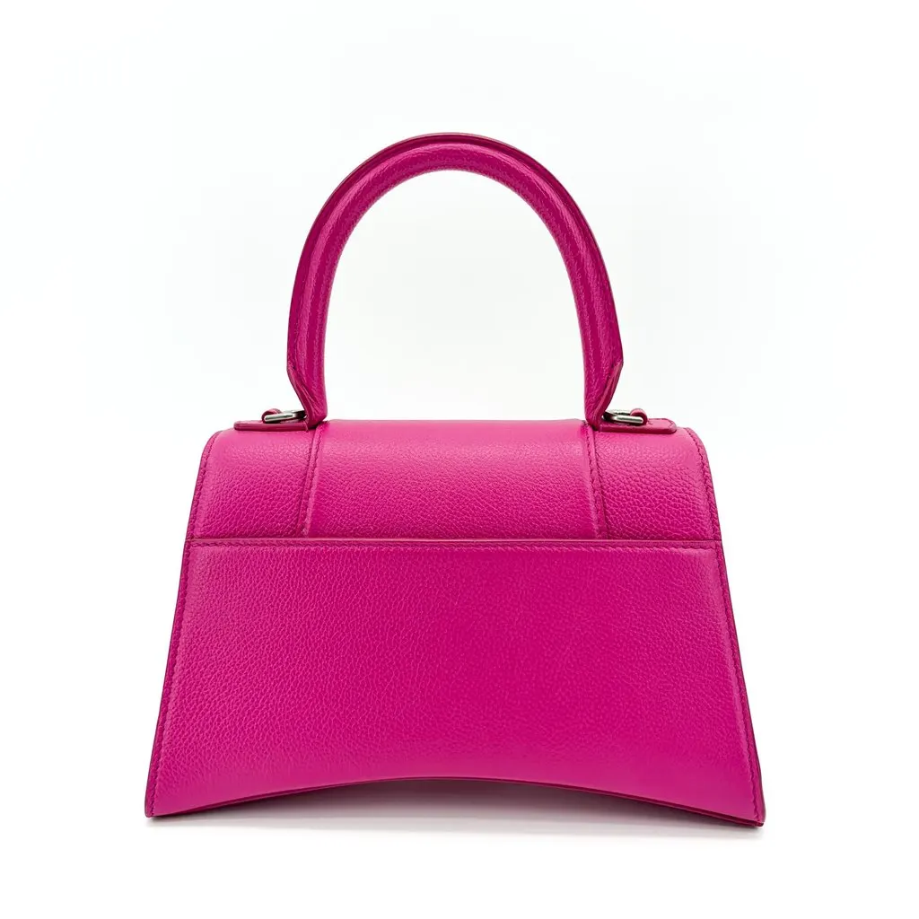 Balenciaga Hourglass XS Top Handle Bag Fuchsia MultiColor Leather Very good - Inside View