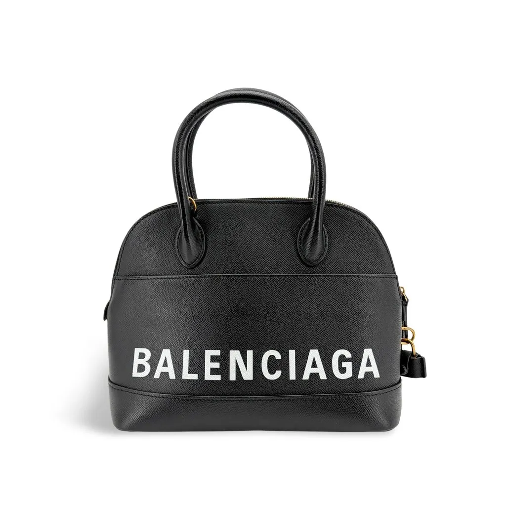 Balenciaga Bill Top Handle Bag Small Black Black Leather Very good - Front View