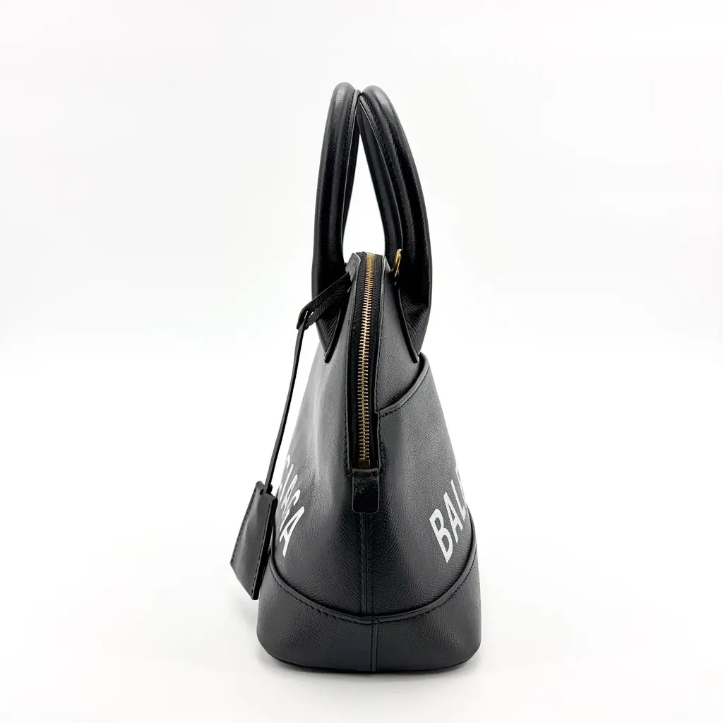 Balenciaga Bill Top Handle Bag Small Black Black Leather Very good - Model View