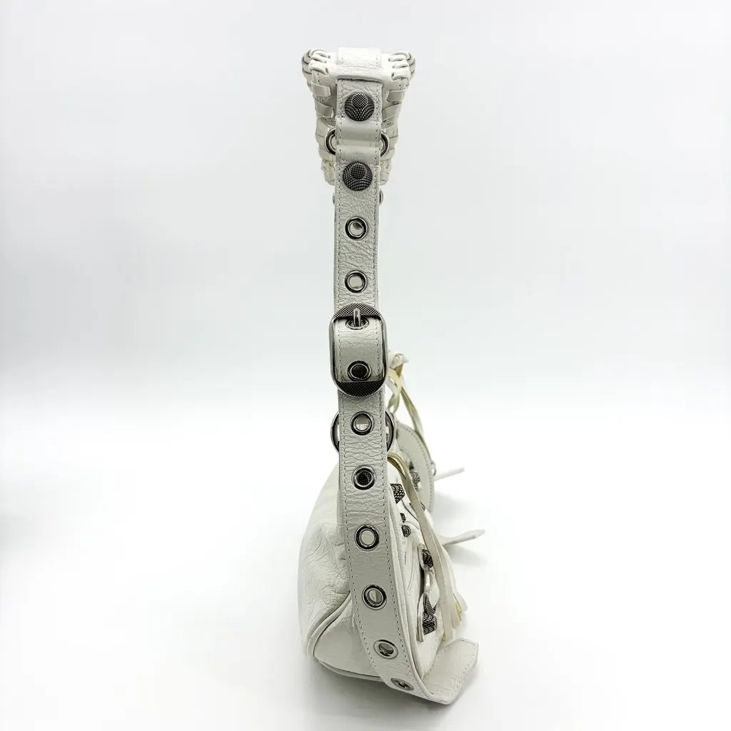 Balenciaga Le Cagol XS Shoulder Bag White White Leather Good - Box View