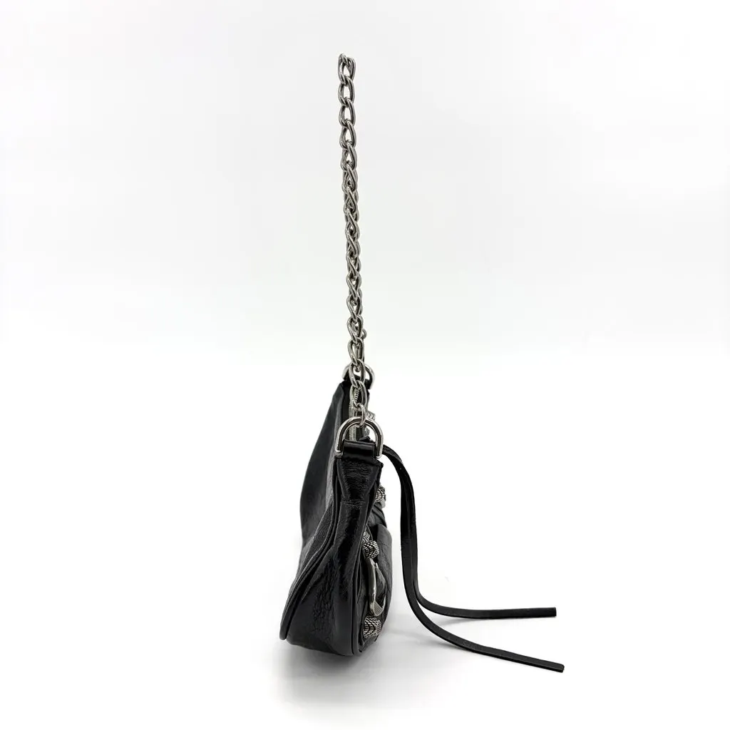 Balenciaga Le Cagol Mini Chain Shoulder Bag Black Black Leather Very good - Box View