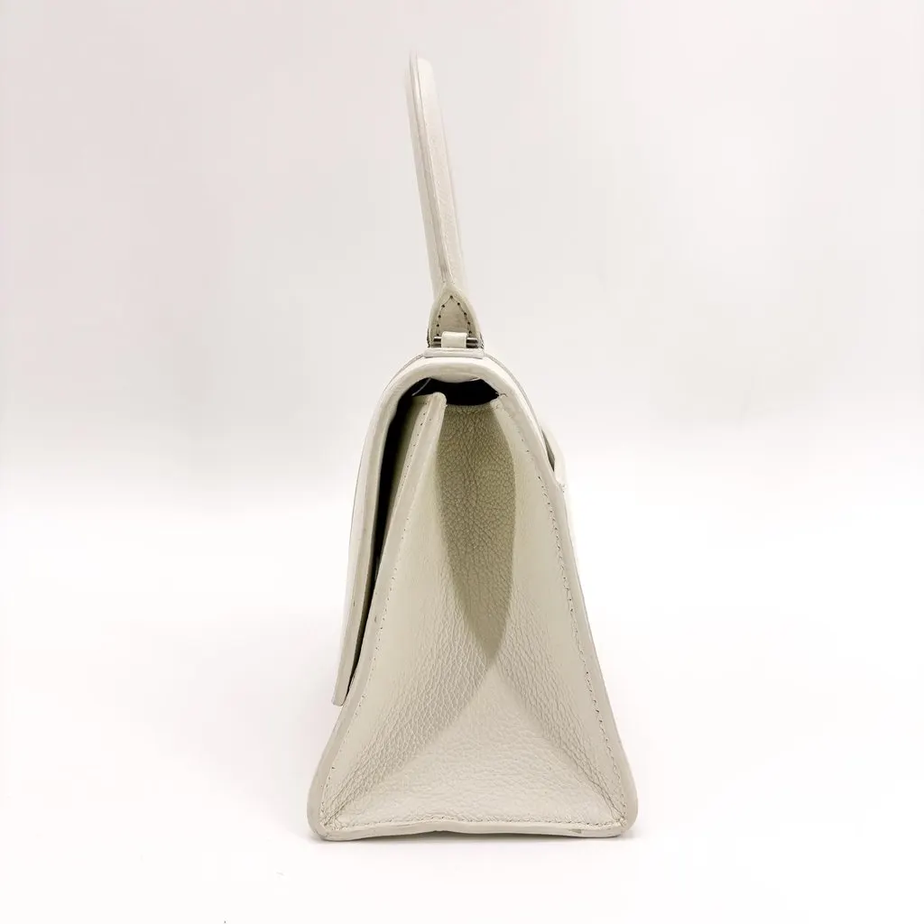 Balenciaga Hourglass XS Top Handle Bag White White Leather Good - Box View