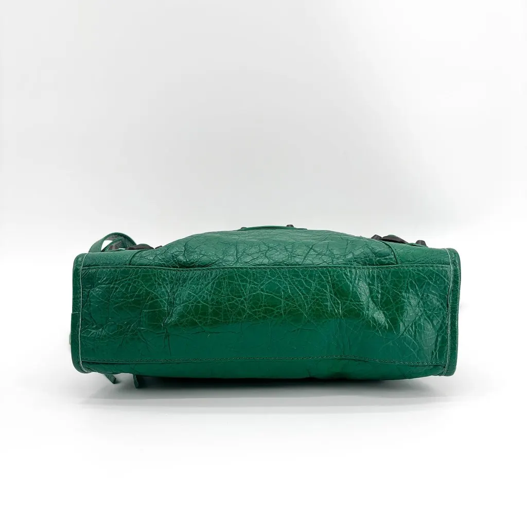 Balenciaga Classic City Small Dark Green Green Leather Good - Box View