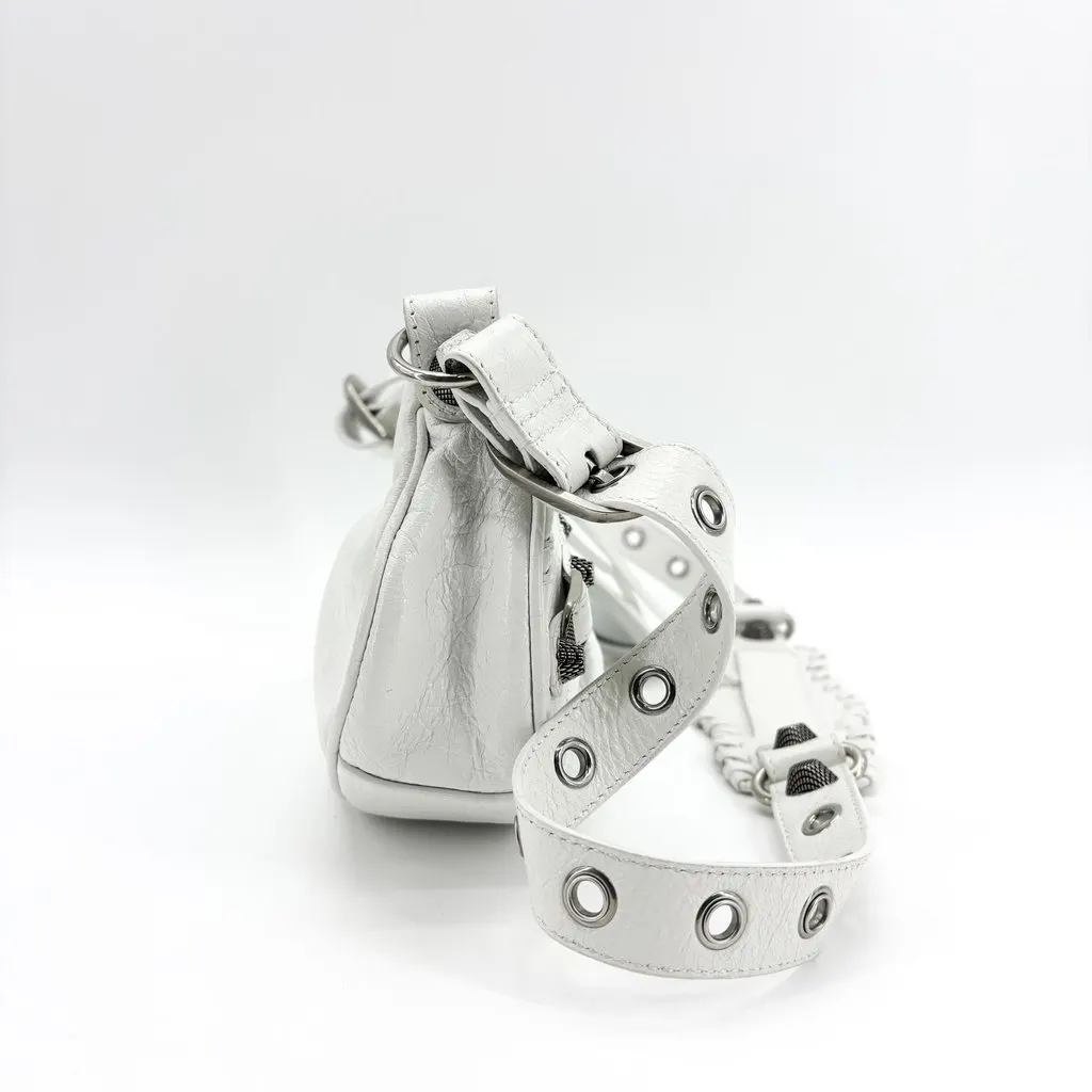 Balenciaga Le Cagole XS Shoulder Bag White White Leather Good - Box View