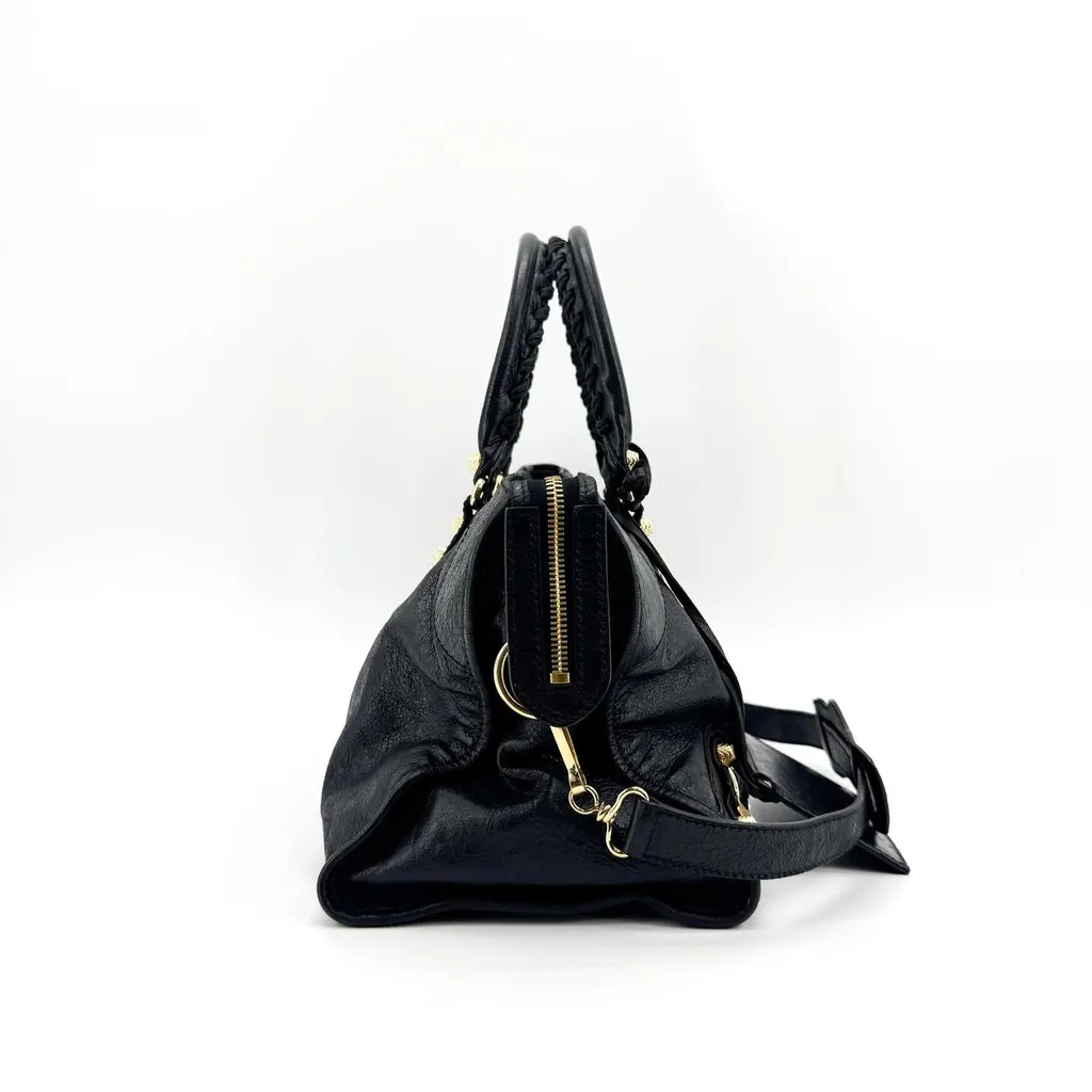 Balenciaga Giant 12 City Medium Gold Black Black Leather Very good - Model View